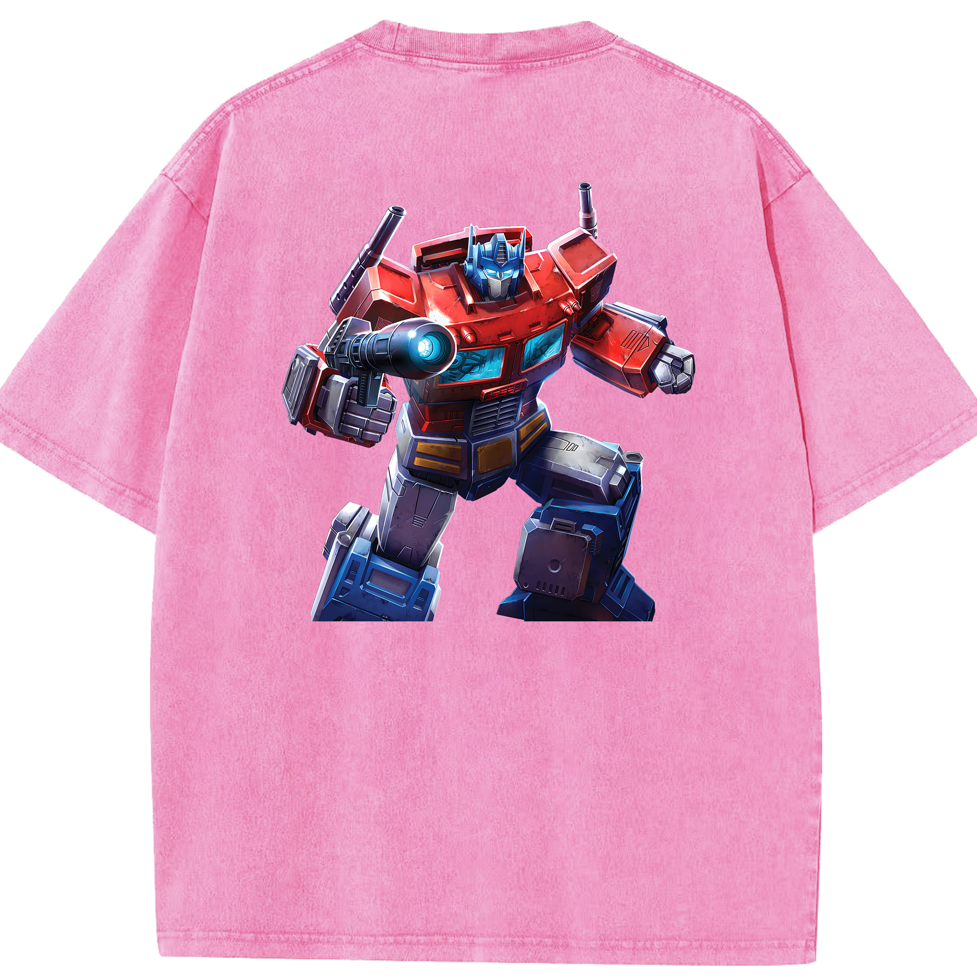 （画像用） Transformers トランスフォーマー 綿100% ヴィンテージ風 半袖Tシャツ（背面プリント）